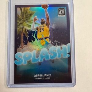 🔥LeBron James Optic Splash Donruss Basketball Card